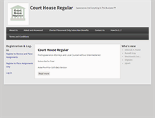 Tablet Screenshot of courthouseregular.com